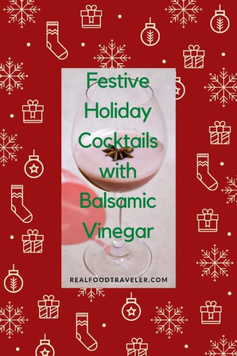 holiday cocktails made with balsamic vinegar