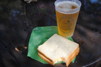 classic pimento cheese sandwich served at Augusta Naional Golf Club