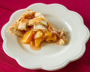 Slice peach pie slice peach pie