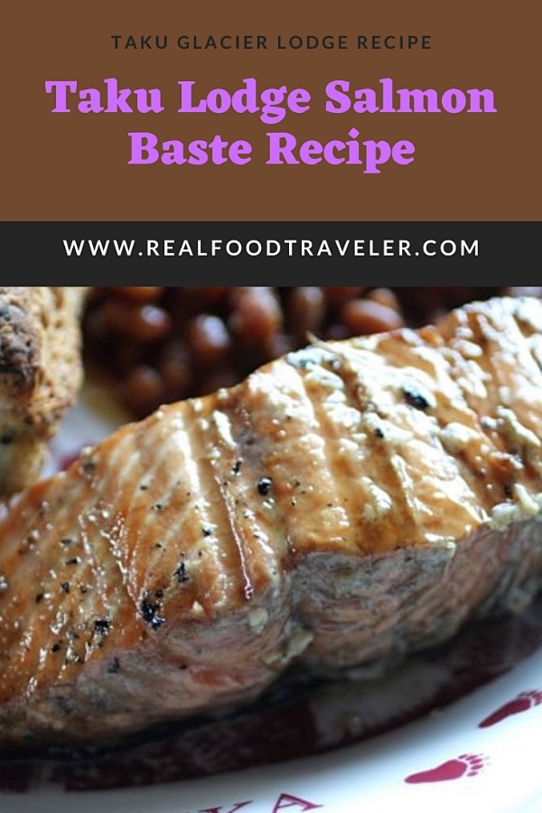 Pinterest Pin with Taku Lodge Salmon