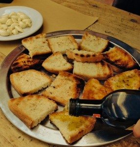 I'd pour is Montestigliano olive oil on just about anything. Montestigliano olive oil poured on bread
