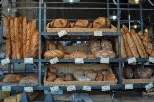St. Honoré breads St. Honoré breads on shelves and racks