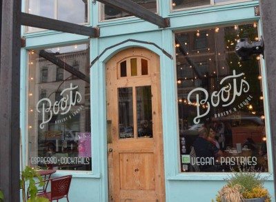Exterior of Boots Bakery & Lounge Boots is a good neighbor and an integral part of the community.