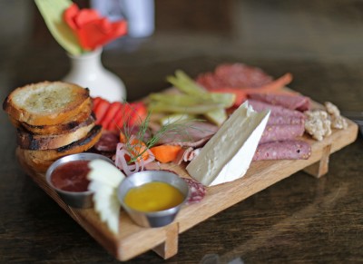 There's nothing quite like housemade charcuterie. housemade charcuterie on platter