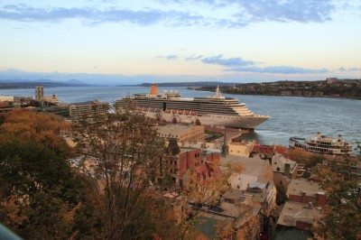 The view from my room included the mighty St. Lawrence River.
