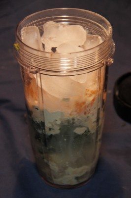 It's important to stack ingredients in order for proper blending.