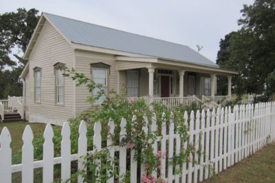 One of the co-owner's passions is restoring old homes like this 1869 clapboard home.