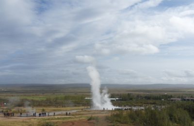 Geysers can a common sight in Iceland.