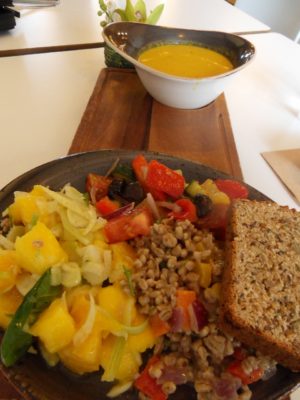 Soup and Salad at Glo are a delicious bargain.