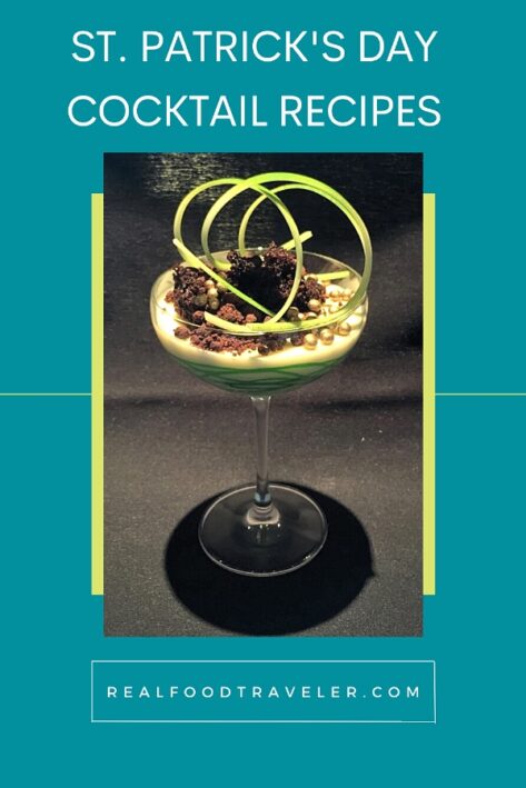 Make a festive green cocktail for St. Patrick's Day