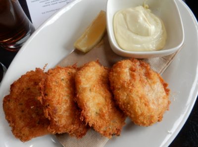 Salt cod and potato fritters