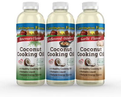 Try all of the Carrington Farms' Coconut Cooking Oils.