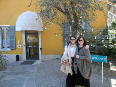 The author and her daughter pose in some of their Italian imports.