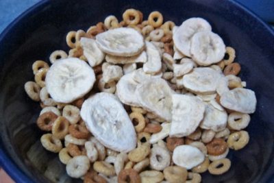 You can add Crispy Green Crispy Fruit to cereal for a bit of sweet nutrition.