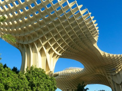 Spain wooden parasol