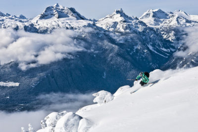 Revelstoke skiing powder