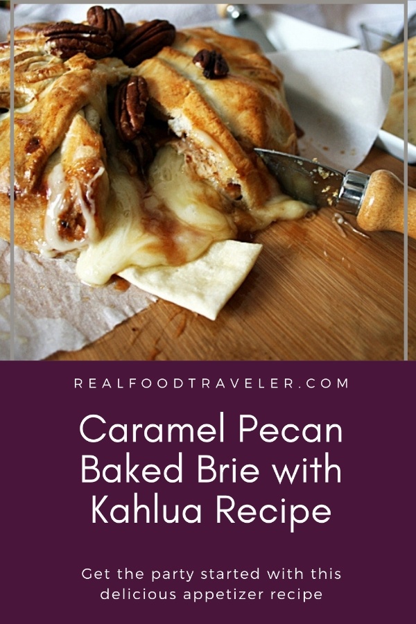 Pin this recipe for Baked Brie with Kahlua to Pinterest.