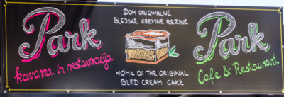 Park Cafe sign