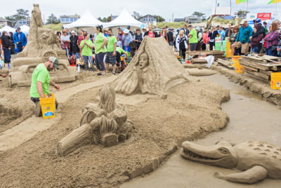 Cannon Beach sand castle