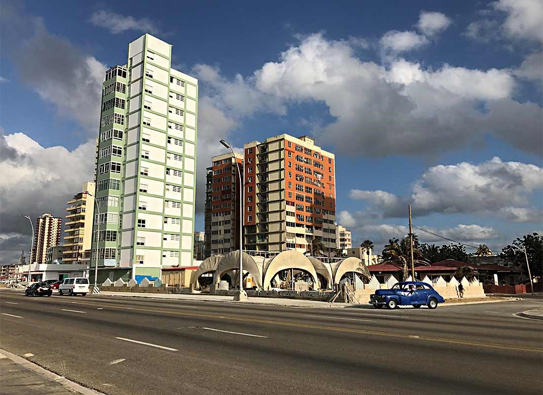 A modern area in Havana