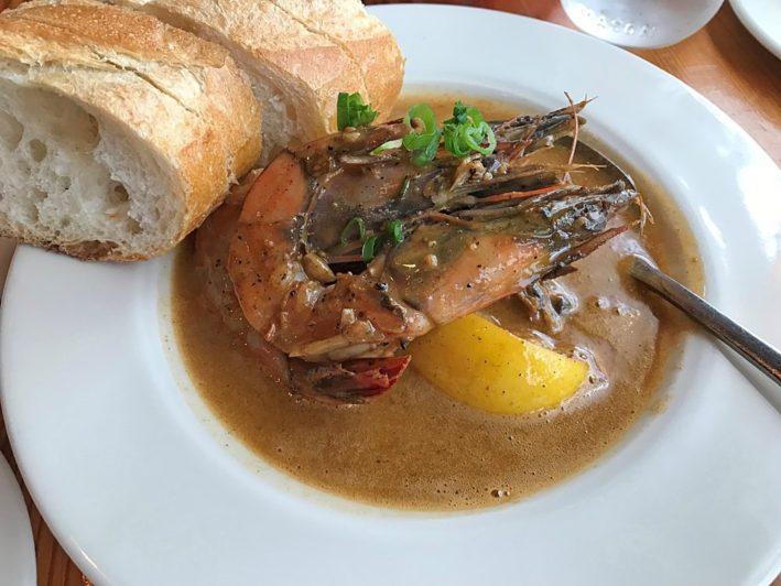 Louisiana barbaque shrimp at Acadia Bistro in Portland, Oregon.