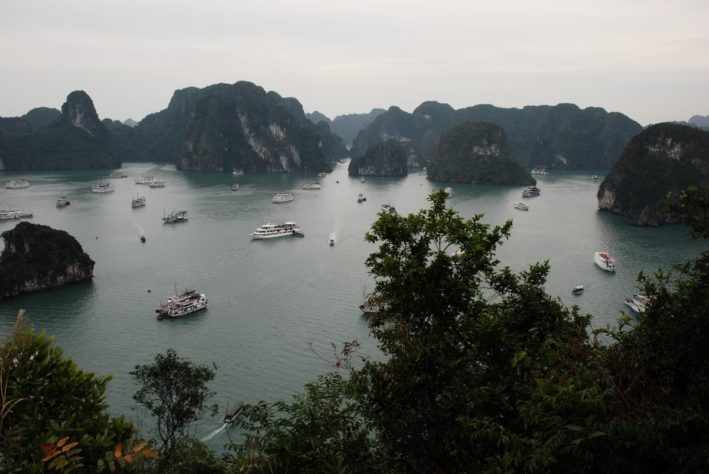 A shore excursion in Asia at Ha Long Bay.