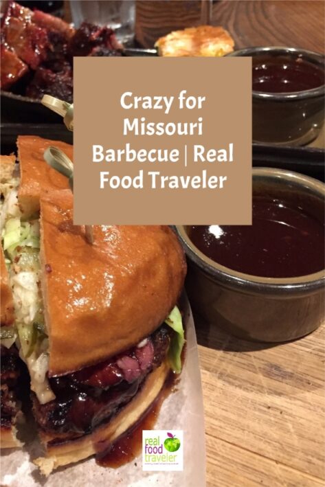 BBQ Sandwich and sauce for a Pinterest Pin