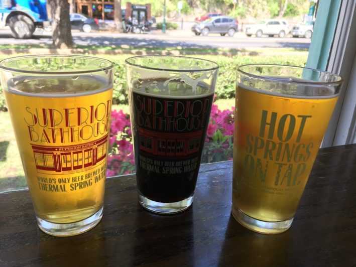 Bathhouse serves a wide variety of brews.