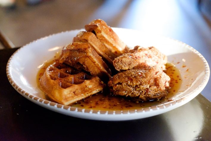 Georgetown, Kentucky loves fried chicken and waffles.