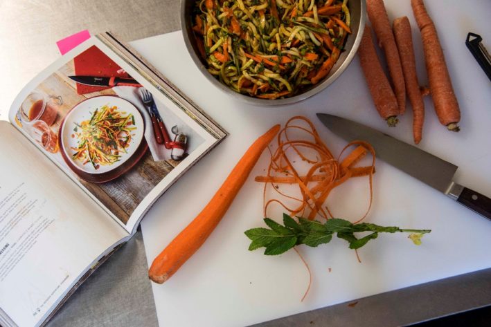 Salad makings from the Outdoor Adventure Cookbook by Coleman.