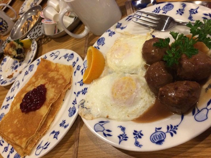 Swedish food at Al Johnson's Swedish Restaurant.