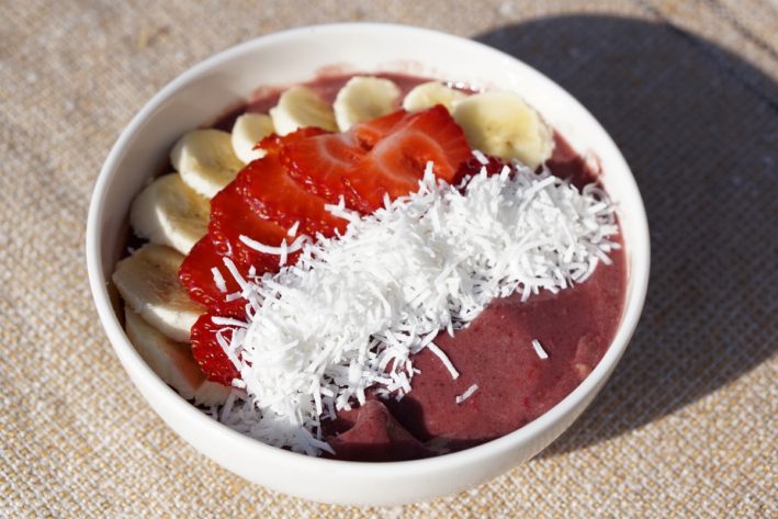 Los Angeles Cult Recipes include a breakfast acai bowl from Naturewell's.