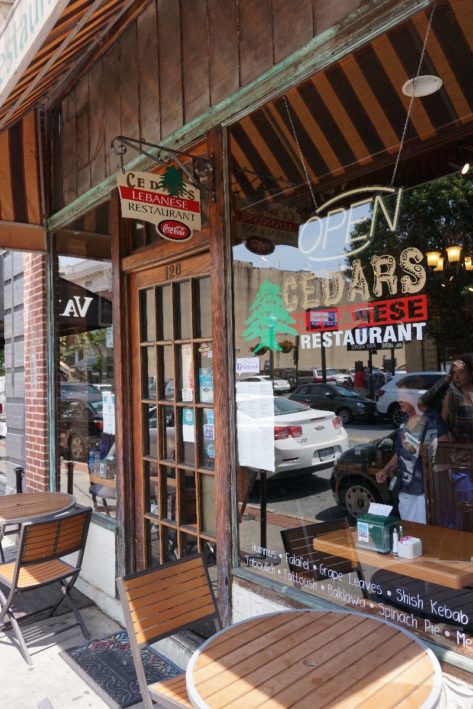 Where to eat in Roanoke Virginia - the Cedar for Lebonese cusine.