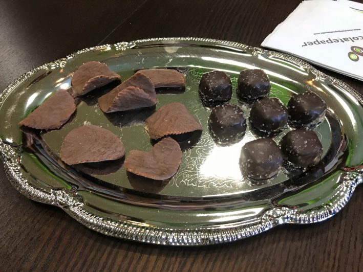 Chocolate treats from On the Rise Bakery is where to eat in Roanoke Virginia.