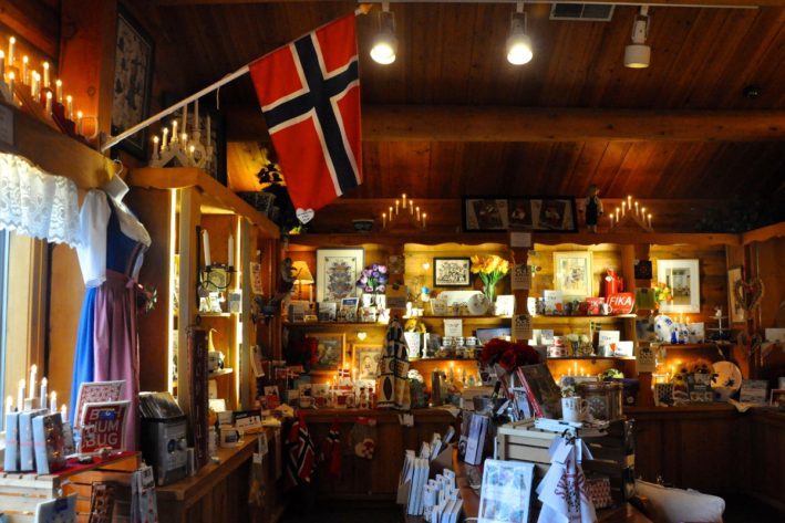 Al Johnson's Swedish Restaurant's gift shop.