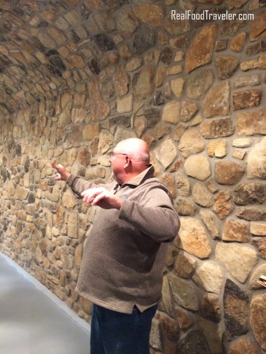 Mike Brennenstuhl shows off the Cheese Cave of Door Artisan Cheese Co #2