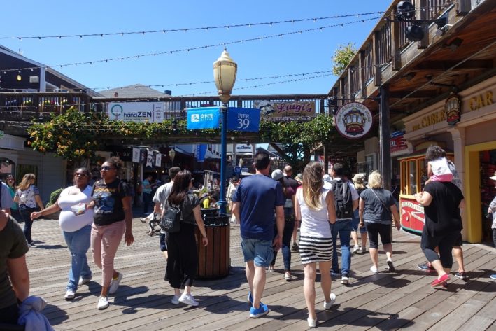 Join the crowds on Pier 39 on San Francisco Weekend Getaways.
