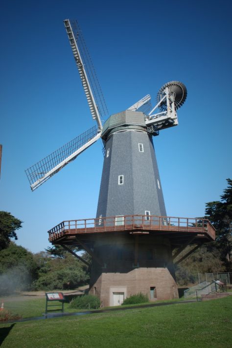 An unexpected site, a windmill at Golden Gate Park, a stop on San Francisco Getaways.