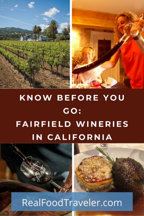 Images from Fairfield wineries in California for Pinterest.