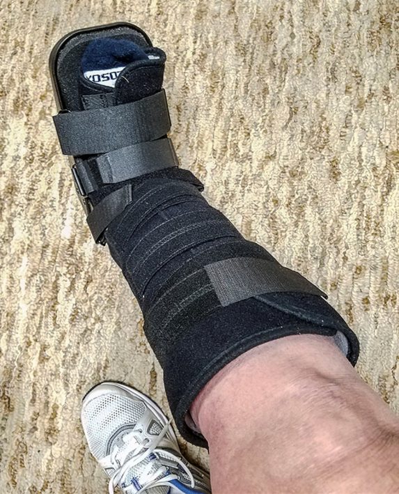 Sun Peaks Resort for Non-Skiers boot, nicknamed Igor.