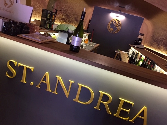 St. Andrea tasting bar exploring Hungarian wine.
