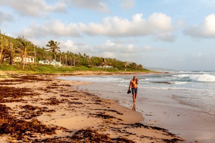 Tips for Scuba Diving in Barbados - strolling the rugged eastern coast.