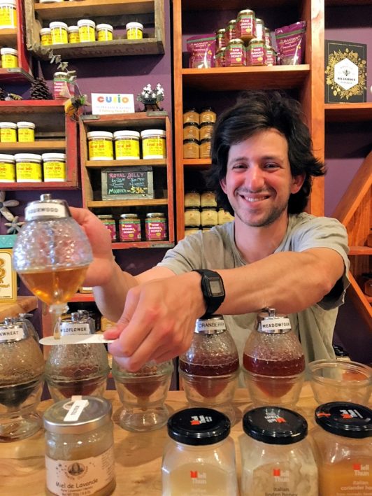 Where to eat in Asheville North Carolina - meet the bee tender