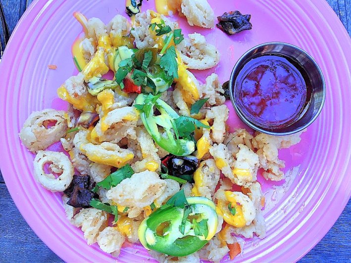 Where to eat in Asheville North Carolina - calimari at Corner Kitchen.