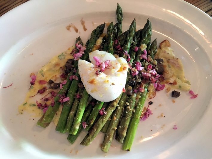 Where to eat in Asheville North Carolina - asparagus at the Biltmore