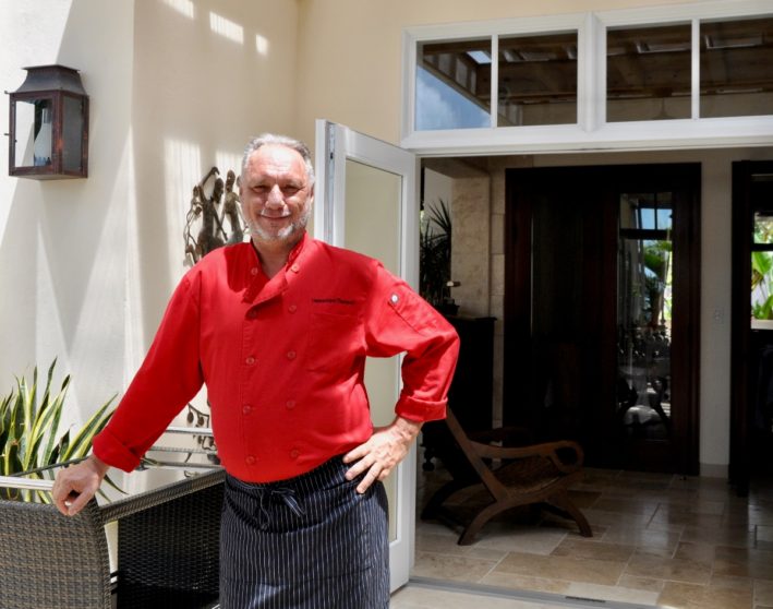 A delicious day on Anguilla means meeting Chef Dominique at Quintessance.