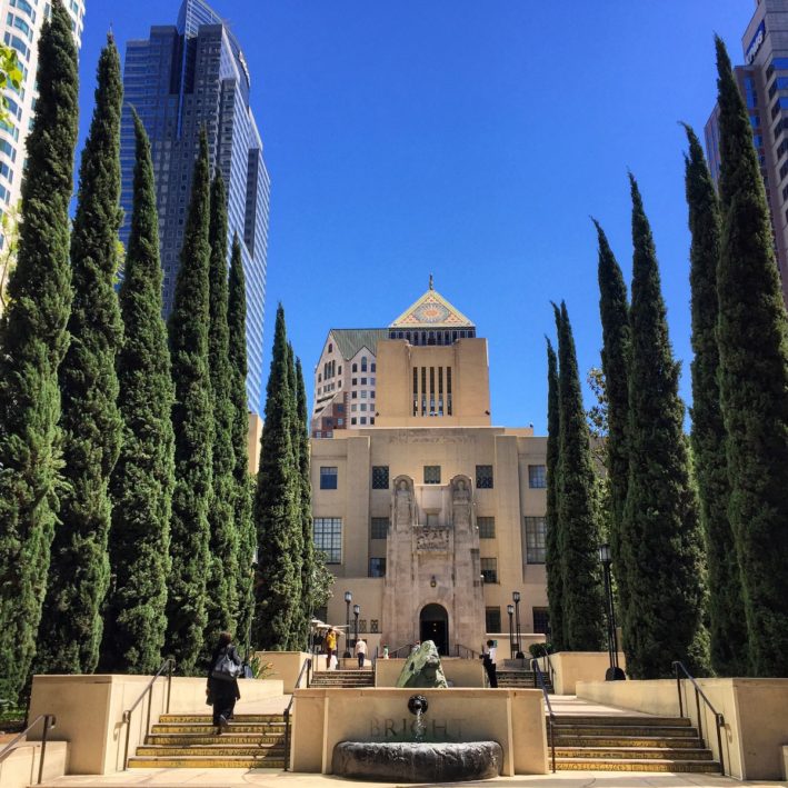 Go to the Central Library in LA even without a car.