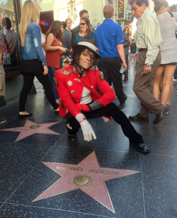 Walk the Hall of Fame in LA without a car and see Michael Jackson's star.
