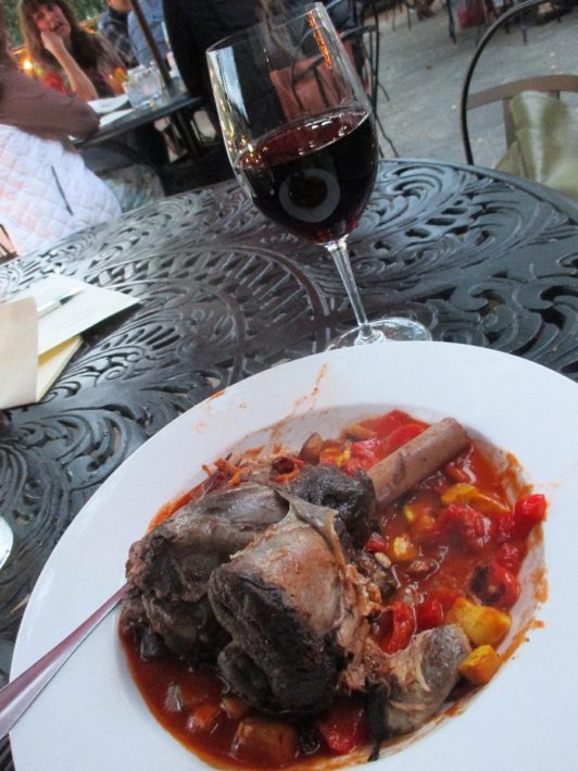 Lamb Shank at Passarelle in Greenville, South Carolina.