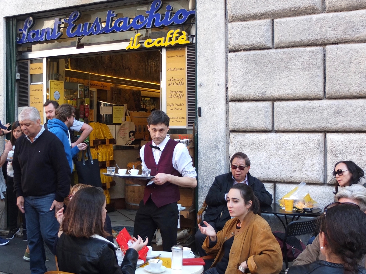 Sant' Eustachio II cafe il cafe is a must-stop for coffee culture in Rome.